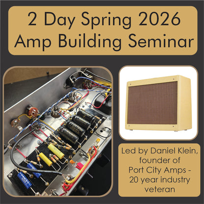 Asheville - 2026 Amp Building Class - 5E3 Tweed Deluxe Style 1x12 Combo