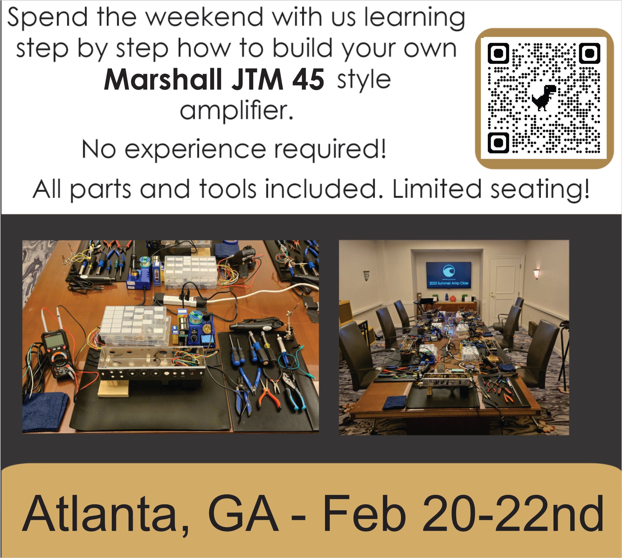 Atlanta - 2026 Amp Building Class - JTM45 style -3 day class